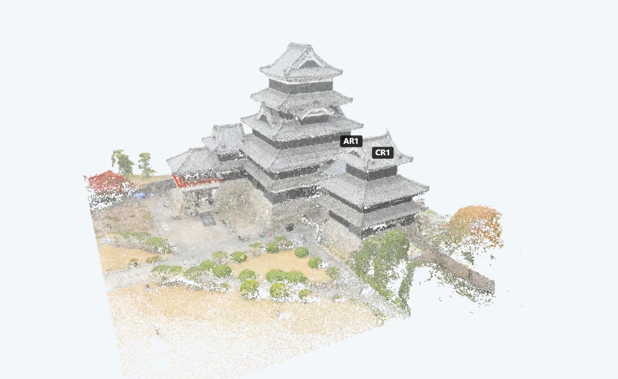 3D model versus point cloud