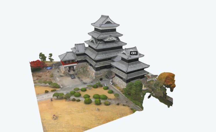 松本城の3Dモデル
